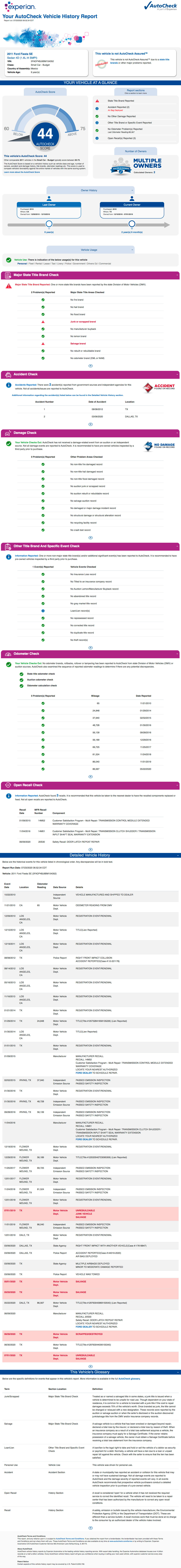 Autocheck example